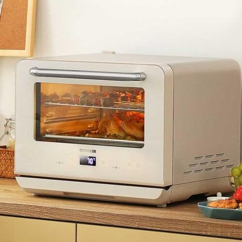 QCOOKER 20L Household Intelligent Steaming and Baking All-in-one Machine Small Retro Steam Electric Oven CL-ZK201Y