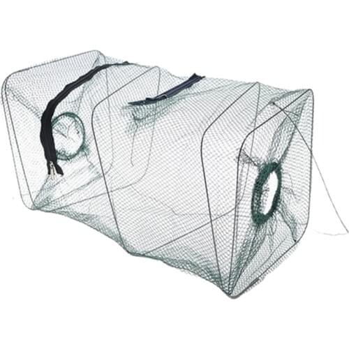 C3 New Fishing Folding Fish Minnow Crab Fishing Bait Shrimp Trap Cast Net Cage Great For Catching Smelt Easy Take Out The Fish
