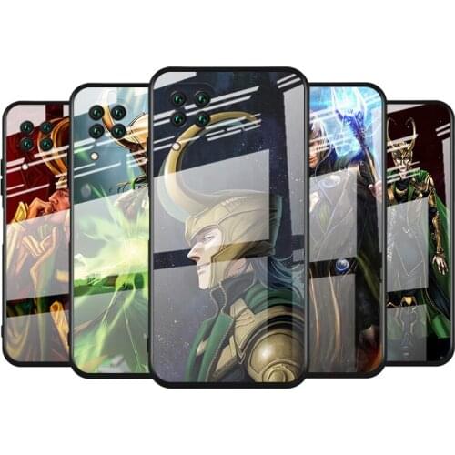 Tempered Glass Cover Fashion Marvel Loki Art For Huawei Y6 Y7 Y9 Y5P Y6P Y8S Y8P Y9A P Smart Z 2019 2020 2021 Phone Case