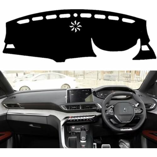 For Peugeot 3008 2016 2017 2018 2019 Car Styling Covers Dashmat Dash Mat Sun Shade Dashboard Cover Carpet RHD