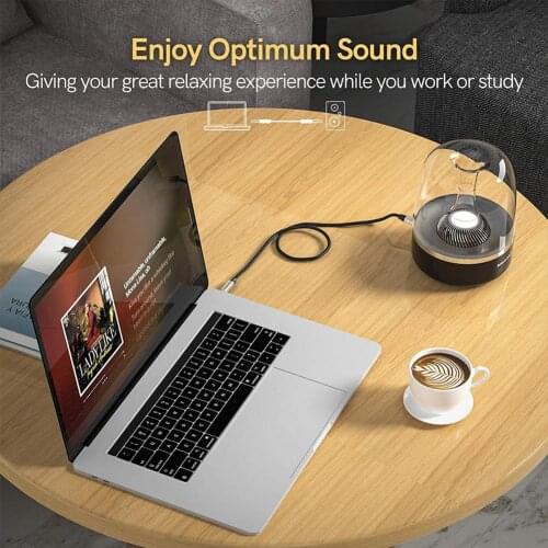 Double-layer Nylon Braid＆ Zinc Alloy Shell 3.5mm Male To 6.35 Male Stereo Audio Cable For Laptop Home Theater Device