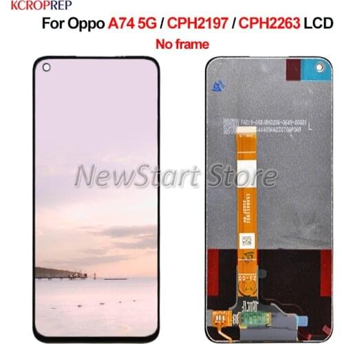 Pantalla For OPPO A74 5G LCD Display Touch Panel Screen Digitizer Assembly For OPPO CPH2197 CPH2263 lcd Replacement Accessory