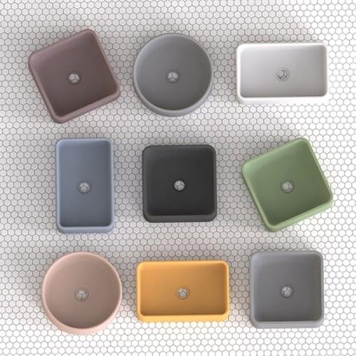 Cement wash basin mold concrete industry style Nordic simple home art basin on the stage basin silica gel mold