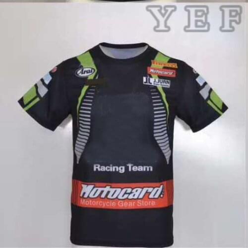 2020 Motocross Green Black T-Shirt For Kawasaki Moto Gp Car Fan Team Racing Motorcycle Bike Riding Cycling Breathable T-shirt