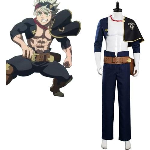 Anime Black Clover Asta Cosplay Costume Outfits Halloween Carnival Costumes