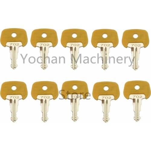 10pc Key Jungheinrich 702 Red Electric Stapler Ignition Key 702 For Mic Komatsu 26906870 Free Shipping