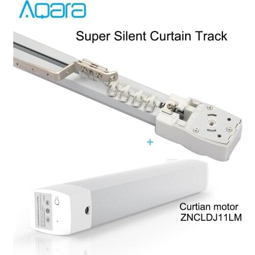 Aqara Smart zigbee Curtain Motor and Curtain Track Mijia APP Remote Control Motorized Electric curtain rod System For Smart Home