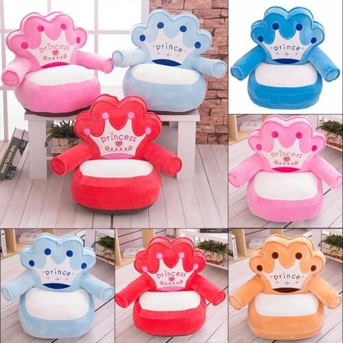 Infant Bag Chair Soft Baby Chair Seat Puff Infant Baby Nest Feeding Seat Sofa Comfort Plush Kids Sofa Only Cover NO Filling