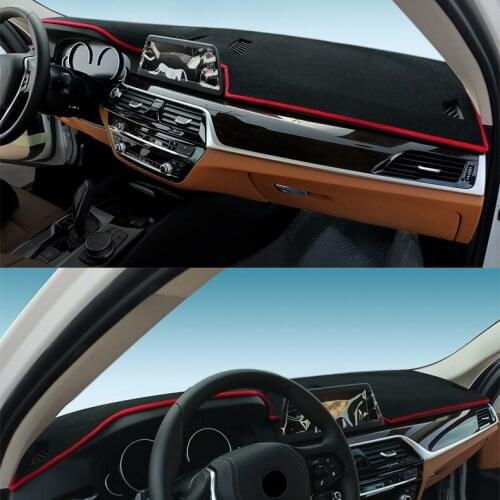 JY Anti-slip Polyester DashMat Dash Mat Dashboard Cover Without Hud Car Interior Pad Fit For BMW 5-series 2018