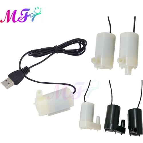 New Micro Submersible and Amphibious DC Motor Water Pump 3V 4.5V 5V 6V 80-100L/H 1M Usb Cable Fish Tank Fountain Garden