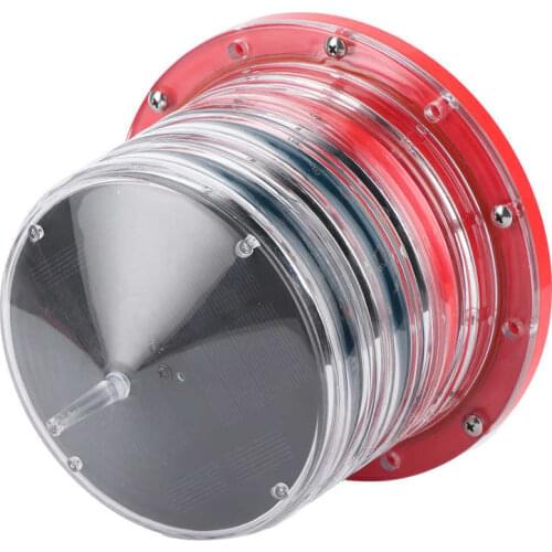 Floating Light Solar Power Beacon Light LED Flashing Floating Lamp IP68 Waterproof for Marine Ship Boat Solar Ship Light