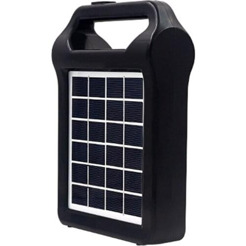 Portable Solar Panel Power Storage Generator System USB Charger With Lamp Lighting Home Solar Energy System Kit