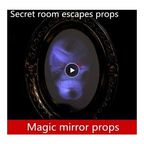 Real life games escape room props Magic mirror horror game terror Thematic organ props