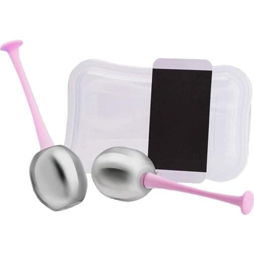 Stainless Steel Ice Hockey Energy Beauty Ball Facial Cooling Ice Globes Face and Eye Massage Skin Care 2Pcs/Lot