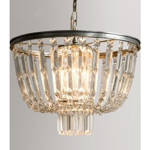 Contemporary crystal silver chandelier french country chandelier light fitting home crystal lighting fixtures 3 candle lights