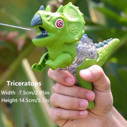 Tyrannosaurus Water Gun Dinosaur Press Water Spray Toys Children Summer Beach Water Gun Outdoor Play Water Toy Blasters Soakers