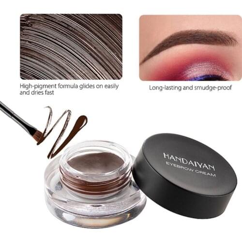 High Quality 12 Colors Waterproof Eyebrow Cream Easy To Carry Waterproof Sweat Proof Long-lasting Natural Look Maquillage TSLM1