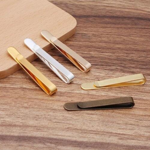 50pcs purple copper 51x7.2mm tie clip tie clips jewelry findings accessories jewelry making supplies TCAF07