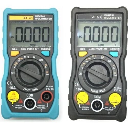 ZOYI ZT-C1/ZT-C2 Digital Multimeter Temperature Auto Range True RMS intelligent NCV 4000 Counts AC/DC Voltage Current 40M Ohm