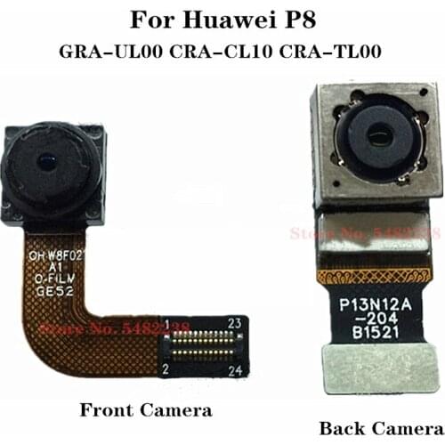100% Original Back Camera For Huawei P8 GRA-UL00 CRA-CL10 CRA-TL00 Front Rear Camera module Connector Flex Cable Replacement
