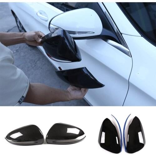 2 Pcs for Mercedes Benz C E S Class GLC W205 W213 X253 W222 Car Rearview Mirror Cap Cover Trim ABS LHD and RHD Car Accessories