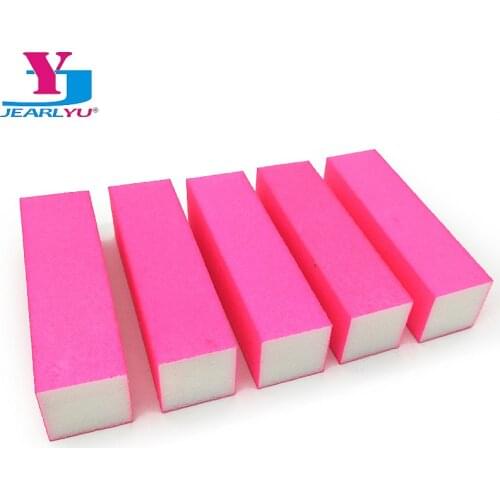 5pcs Pink Nail File Block Buffing Lime a Ongle Professional Sanding Block Polish Set Sponge High Qualtity Tips Buffer File