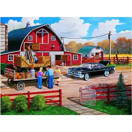 5D DIY Full Square/Round Drill Diamond Painting landscape Daimond Mosaic Diamant Embroidery Wedding Room Decoration S325