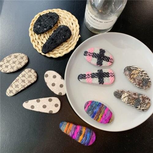 60pcs/lot DIY Simple Multi Thick Tweed Hair BB Clips Girls Bang Hairpins Hair Styling Tools Hair Accessories HA1238