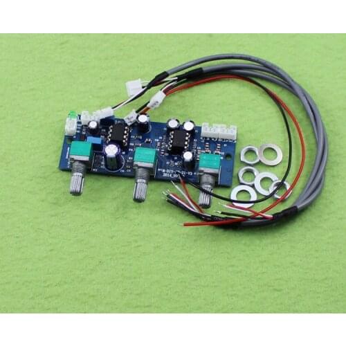 Free shipping NE5532 2.1 channel subwoofer preamp amplifier board Low Pass Filter Board