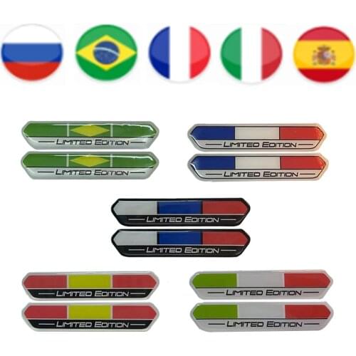 Spain Italy France Russia Flag Limited Edition Motorcycle Tank Decal Sticker Case for Aprilia Ducati MONSTER Duke Benelli Vespa