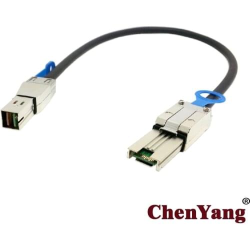Chenyang Mini sas High Density HD SFF-8644 to External Mini SAS 4x SFF-8088 data cable