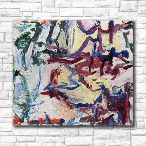 Whose-name-was-writ-in-water willem-de-kooning Wall Art Paintings Picture Painting Canvas Paints Home Decor Oil Painting