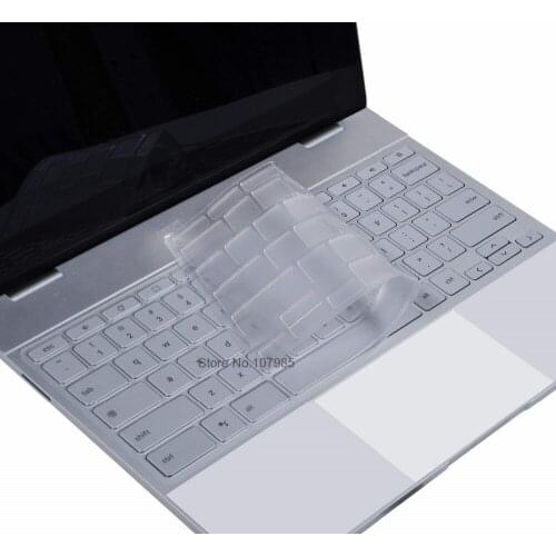 For Google Pixelbook 12.3" Touch-Screen Chromebook 2017 Keyboard Cover Ultra thin Clear TPU laptop Keyboard Protector Skin Cover