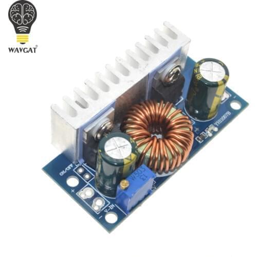 WAVGAT DC-DC Boost Converter Non-isolated Step-Up Power Supply Module With Heat Sink Adjustable 4.5V-32V to 5-42V 6A