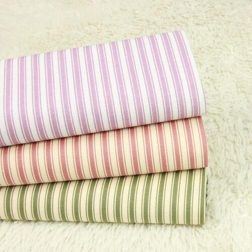 Hot 50*140cm Needlework The Cloth Fabric Tissues Knitted For Sewing Cache Fabric Cotton Telas Patchwork Lote Canvas Stripes D30