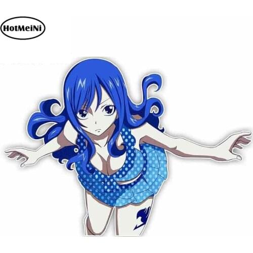 HotMeiNi 13cm x 9.2cm Sexy Woman Anime Oem Funny Car Stickers RV VAN 3D DIY Fine Decal Bumper Trunk Truck Graphics Waterproof