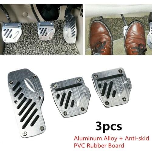 Set Foot Pedals Kit Universal 3pcs Car Cover Manual Transmission Non-slip