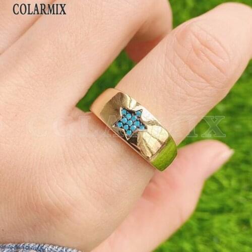 6Piece Zircon star rings fashion jewelry rings accessories jewels for women zircon jewelry party ring Zircon rings51657