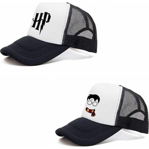New Harries Cartoon Anime Sunshade Net Hat Sun Hat Potter Baseball Cap Summer Printed Outdoor Leisure Cap for Harri-style Fans
