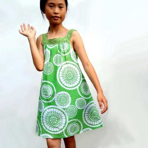 6-10Y Summer Printed Girls'Dresses Childrens Cotton Sleeveless Dresses 2019 Girls' Sleeveless Dresses