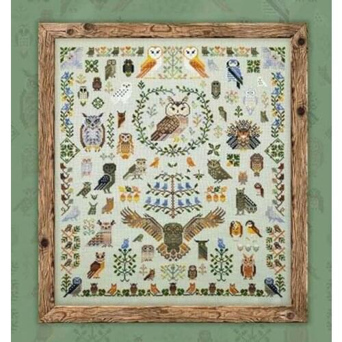 Jigsaw Owl Garden 51-57 Counted Cross Stitch 11CT 14CT DIY Chinese Cross Stitch Kits Embroidery Needlework Sets