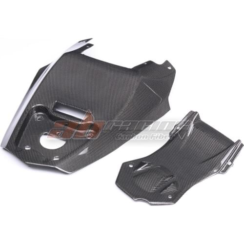 Undertray Rear Bottom Tail License Mount Tray For Ducati Streetfighter S 848 Full Carbon Fiber 100% Protection