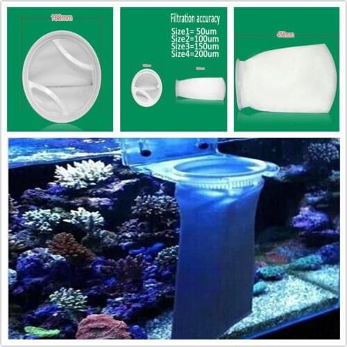 PP Fish Tank Filter Fish Tank Filter Bag Filter Bag Popular Bags Hot White Felt Sock Portable Sump Pre Aquarium