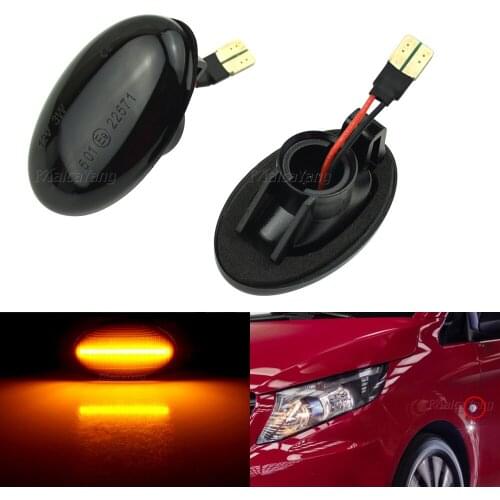 Dynamic Fender Side MarkerTurn Signal Repeater Light For Mercedes Benz Smart W450 &W452 W168 Vito W639 W447 Citan W415