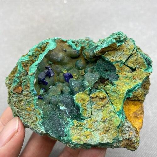 Natural azurite mineral cristal espécime da província de anhui, china