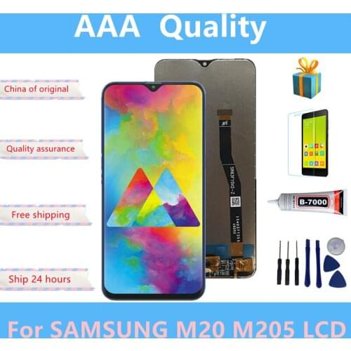 SAMSUNG Galaxy M20 2019 SM-M205 M205F LCD Display Touch Screen Digitizer Assembly replacement parts