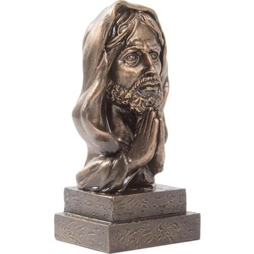 European Style King Christ Statue Resin Jesus Christ Statue Creative Church Office Home Desktop Decoration Ornaments