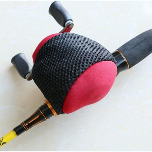 Bait Casting Reel Bag Fishing Lure Drum Reels Protection Casing Jacket Elastic Fabric Bags Rod Wheel Integrated