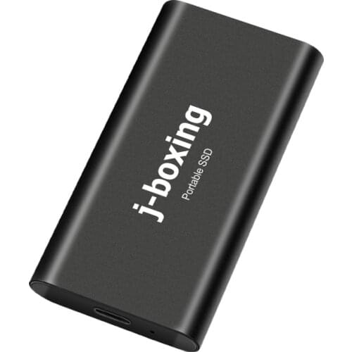 J-boxing External SSD 64GB Portable SSD High-Speed 128GB 256GB Solid State Drive, Read up to 200MB/s & Write up to 120MB/s Black