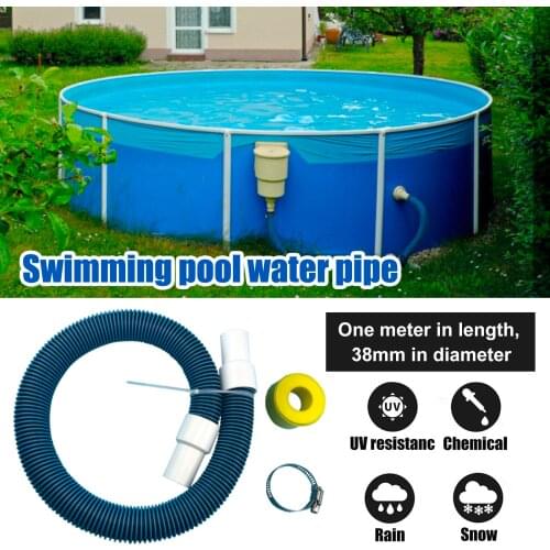 1m 38mm Swimming Pool Hose Water Hose Inground Swimming Swimming Cleaner Pipe Replacement Pool Pump Spare Parts Hose